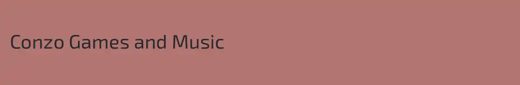 Conzo Games and Music